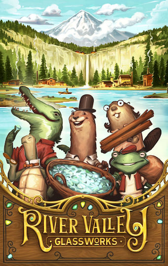 Board Game River Valley Glassworks for 1-5 Players 8+ Years Old (EN) Allplay