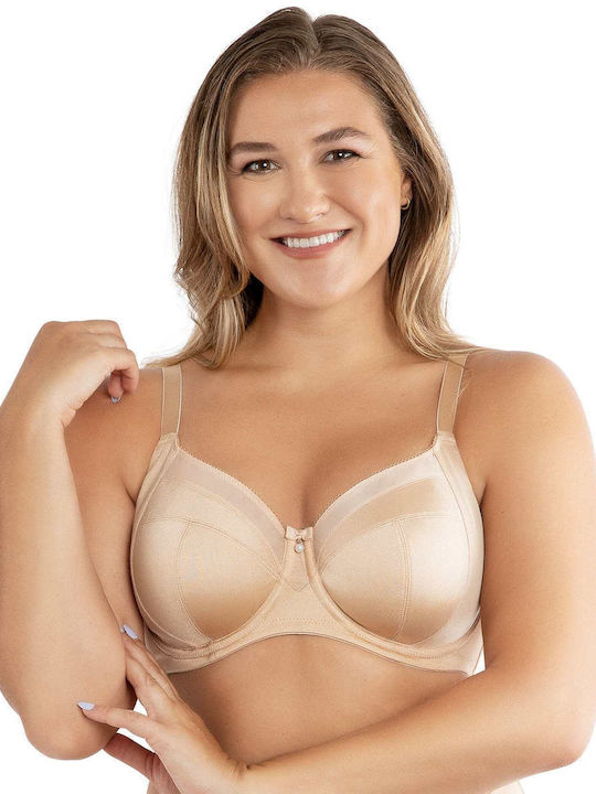 Parfait Lingerie Μπεζ Σουτιέν χωρίς Ενίσχυση με Μπανέλες