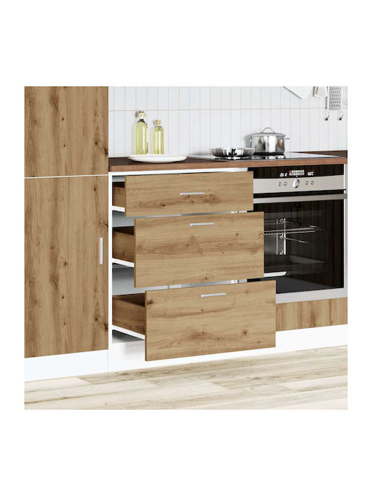 Επιδαπέδια Συρταριέρα Κουζίνας Δρυς 60x46x81.5εκ.