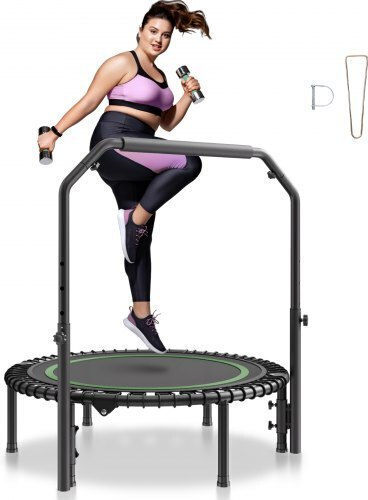 Vevor 40" Foldable Mini Fitness Trampoline Handle Adults Yxjsbcdbskzd3pbb6v0