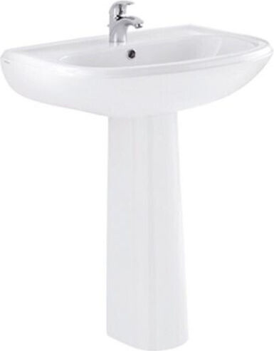 Sanindusa Aufgesetztes Waschbecken Porzellan 59.5x45x82.5cm White
