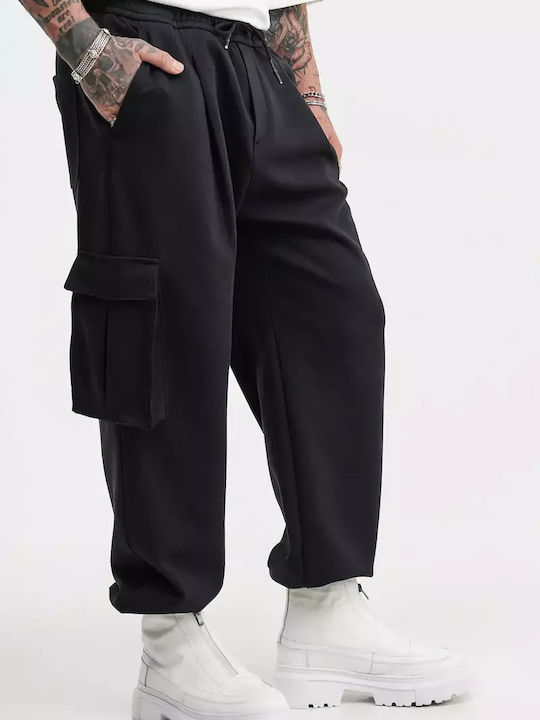 Stefan Fashion Trousers Cargo Black