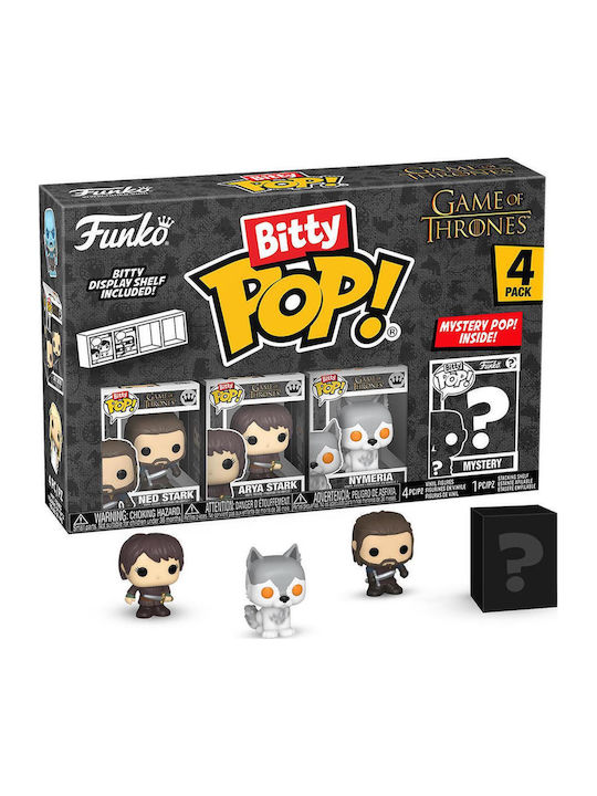 Funko Bitty Pop! Television: Ned Stark / Arya Stark / Nymeria / Mystery Chase 4τμχ