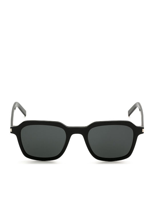 Ysl Unisex Sunglasses with Black Plastic Frame and Black Lens SL 715 001
