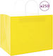 vidaXL Papier Tasche für Geschenke Gelb 32x24x22cm. 250Stück