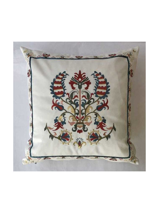 F L Παραδοσιακά Μαξιλάρια Σέ Πράσινο 45x45cm