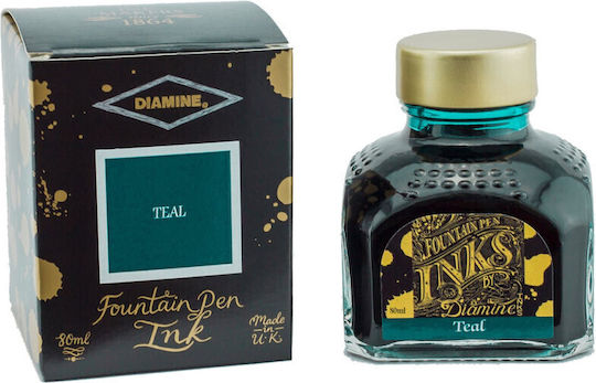 Diamine 80ml Teal Fountain Pen Ink 700987828023