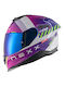Nexx Y.100R Fade Purple / White Motorradhelm Volles Gesicht DOT / ECE 22.06 1575gr mit Pinlock