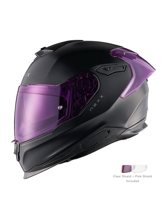 Nexx Y.100R Full Face with Sun Visor DOT ECE 22.06 Subsonic Black Pink