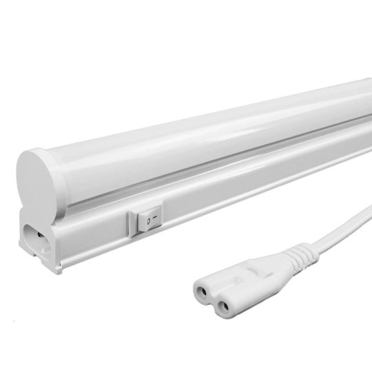 Avide LED T5 Integrated Tube 15W 900mm CW 6400K Power Plug