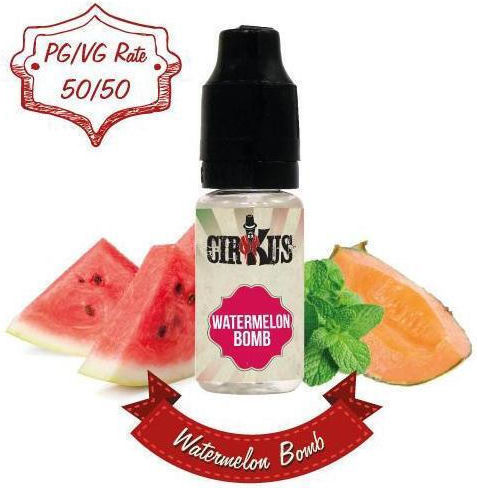 VDLV Готова Течност за Пълнене Authentic Cirkus Watermelon Bomb с Плодови / Мента Вкус 6мг 10мл