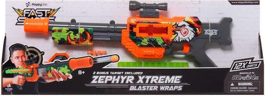 Just Toys Fast Shots Blaster Wraps Zephyr Xtreme Όπλα με Αφρώδη Βελάκια