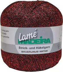 Madeira Metallic Strickgarn Bordeaux 415