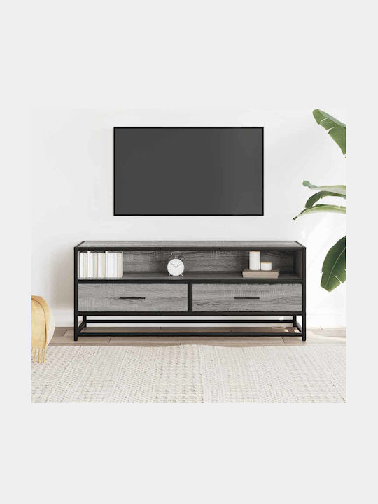 Stand TV Din Metal Și Lemn Gri Sonoma L100xA34,...