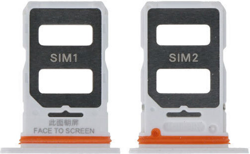 Dual Sim Card Tray Xiaomi Poco X6 White