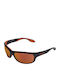 Cairn Men's Sunglasses with Black Plastic Frame and Orange Mirror Lens CDOWNHILL190TU
