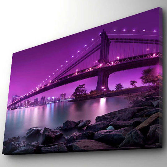 Wallity Πίνακας σε Καμβά με LED Φωτισμό 70x45cm