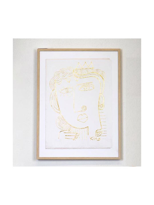 Γυναικείο Πρόσωπο Πίνακας σε Καμβά 45x60cm