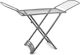 Viosarp Folding Floor Clothes Drying Rack Made of Plastic with 20m Hanging Length Silver