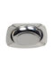 Square Ashtray Inox 11.5x11.5cm 2041