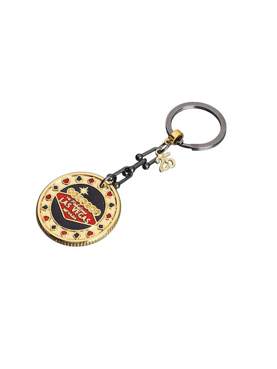 Rubini Christmas Keychain Gold