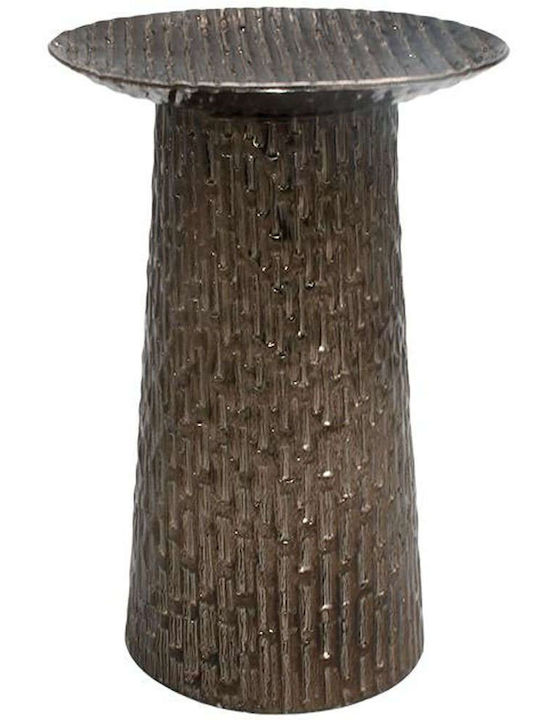 Fylliana Candle Holder Metal in Gray Color 13x2...