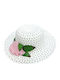 Domina Kids' Hat Fedora Straw White