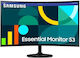 Samsung Essential S3 S27D364GAU VA Gebogen Monitor 27" FHD 1920x1080 mit Reaktionszeit 4ms GTG