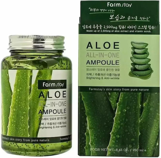 Farm Stay Aloe All In One Soothing & Moisturizing Serum Face 250ml
