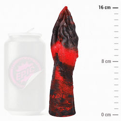 Epic Dildo με Βεντούζα Μαύρο 16cm