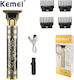 Kemei Trimmer Rechargeable Gold KM-T9B