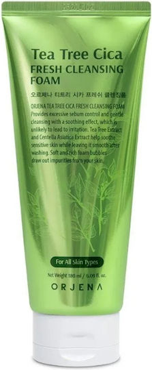 Orjena Tea Tree Cica Facial Cleansing Foam for Oil Control 180ml