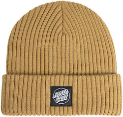 Santa Cruz Dot Label Beanie Unisex Beanie Gestrickt in Braun Farbe