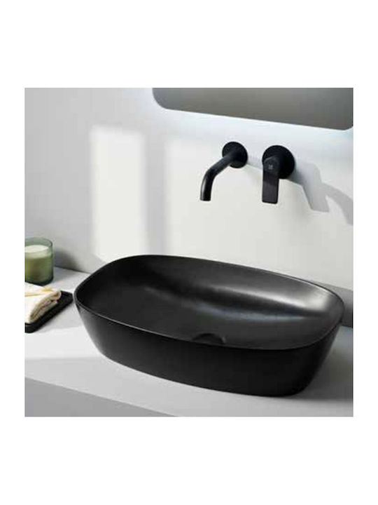 Tema Надеждна мивка Порцелан 60x39x14см BLACK