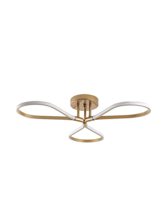 Opviq Damla Ceiling Mount Light 68cm Yellow with Integrated LED