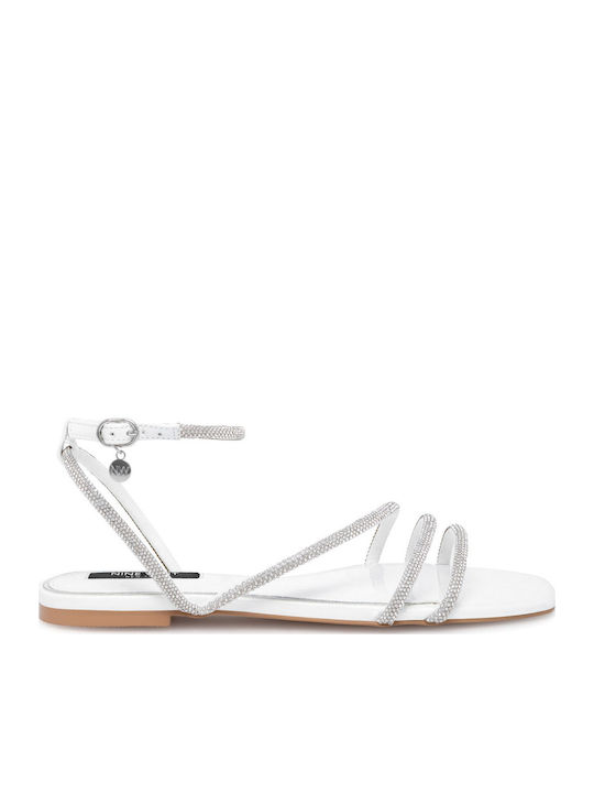 Sandale Casual Damă Alb