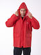 Anorak Αδιάβροχο Σακάκι Strutter Flex Long-κόκκινο