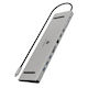 Icy Box USB-C Docking Station με HDMI 4K PD Ethernet και σύνδεση 2 Οθονών Ασημί (IB-DK2106A-CPD)