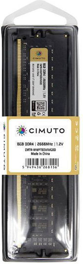 Cimuto DDR4 with Module 1x16GB and Speed 2666 for Desktop