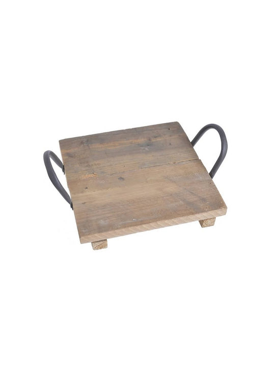 Tray Wooden Serving Platter 20x20cm