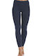 Schulung Frauen Lang Leggings Blau