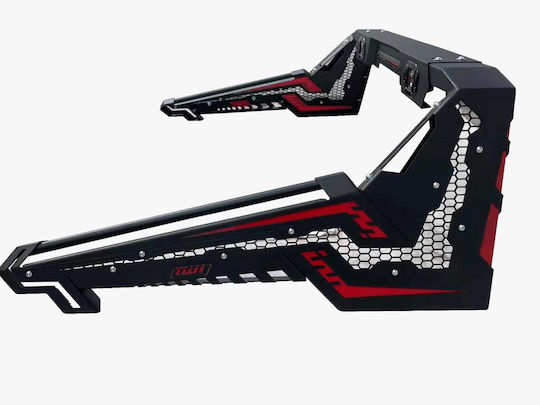 Tafmarket Roll Bar Ladefläche Auto Universal Offroad - Eisen Schwarz Matt/Rot