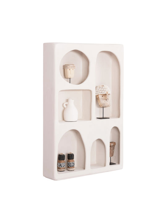 Shelf Wall Santorini Off-white 80x18x120cm