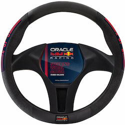 Oracle Red Bull Racing Κάλυμμα Τιμονιού Αυτοκινήτου με Διάμετρο 37εκ. Δερμάτινο Μαύρο με Κόκκινη Ραφή