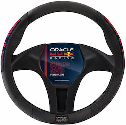 Oracle Red Bull Racing Auto-Lenkradabdeckung mit Durchmesser 37cm Leder Schwarz mit Roter Naht Oracle Red Bull Racing Auto-Lenkradabdeckung mit Durchmesser 37cm Leder Schwarz mit Roter Naht