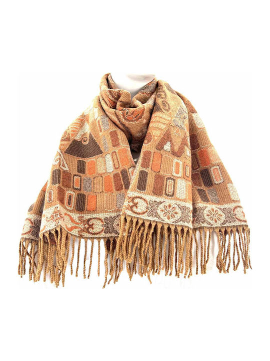 Women's Wool Scarf Orange