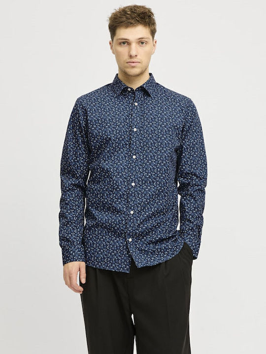 Jack & Jones Μακρυμάνικo Πουκάμισο Μπλε