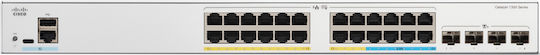 Cisco C1300-24MGP-4X Managed L2 Switch with 24 Gigabit (1Gbps) Ethernet Ports and 4 SFP Ports