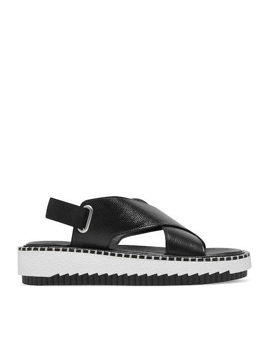 Women's Flat Sandals in Black Color
