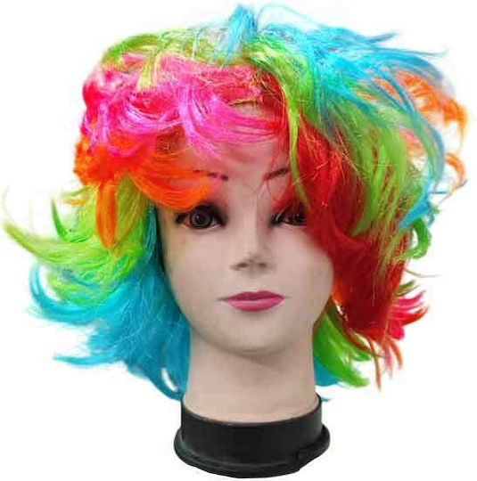 Multicolored Carnival Wig